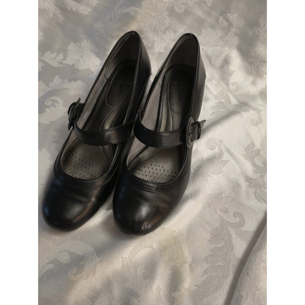 LifeStride Sz 9 Per Measure Women's Rozz Mary Jane Pumps Color Black Comfort EUC